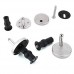 2 Sets Toilet Seat Hinge Fixings Top Fix Nuts Screws Fitting Rubber system test - B07C26J3P9